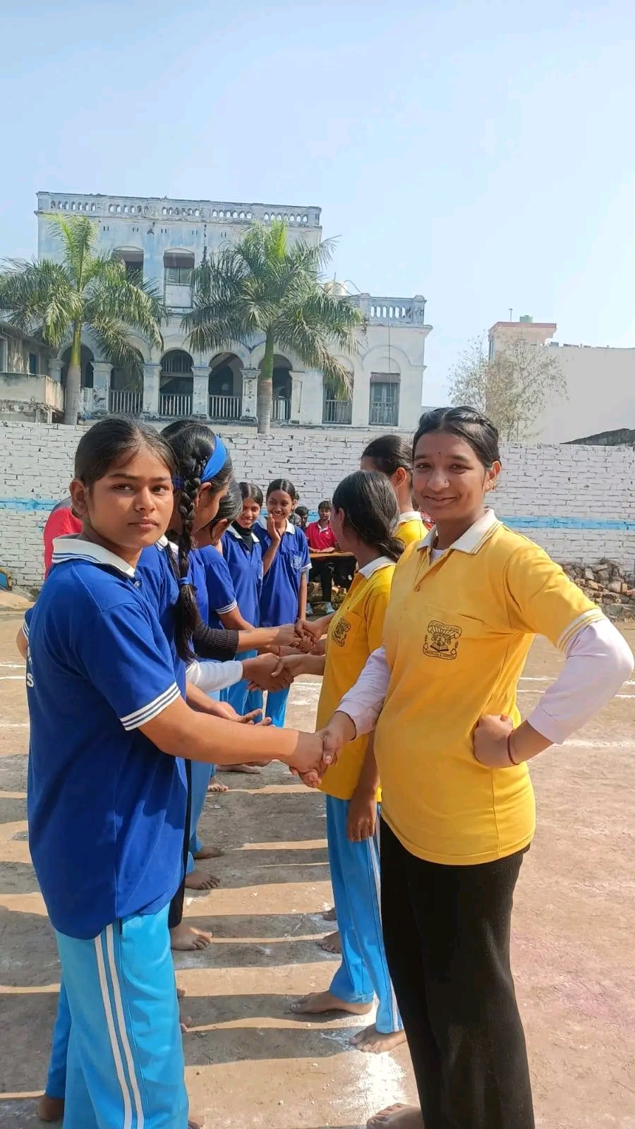 Girls Sports - Fair Play Handshake
